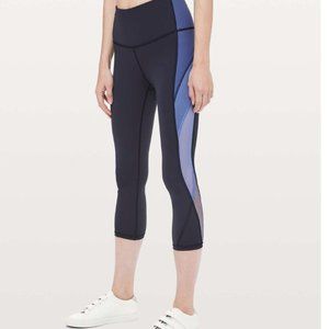 Lululemon Blue Colour Me Ombre Crop 21"